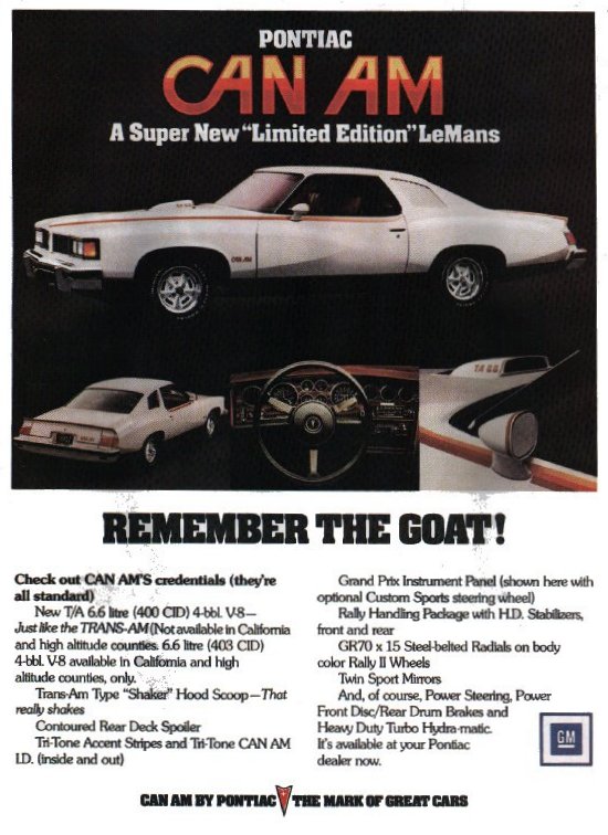1977 Can Am Advertising